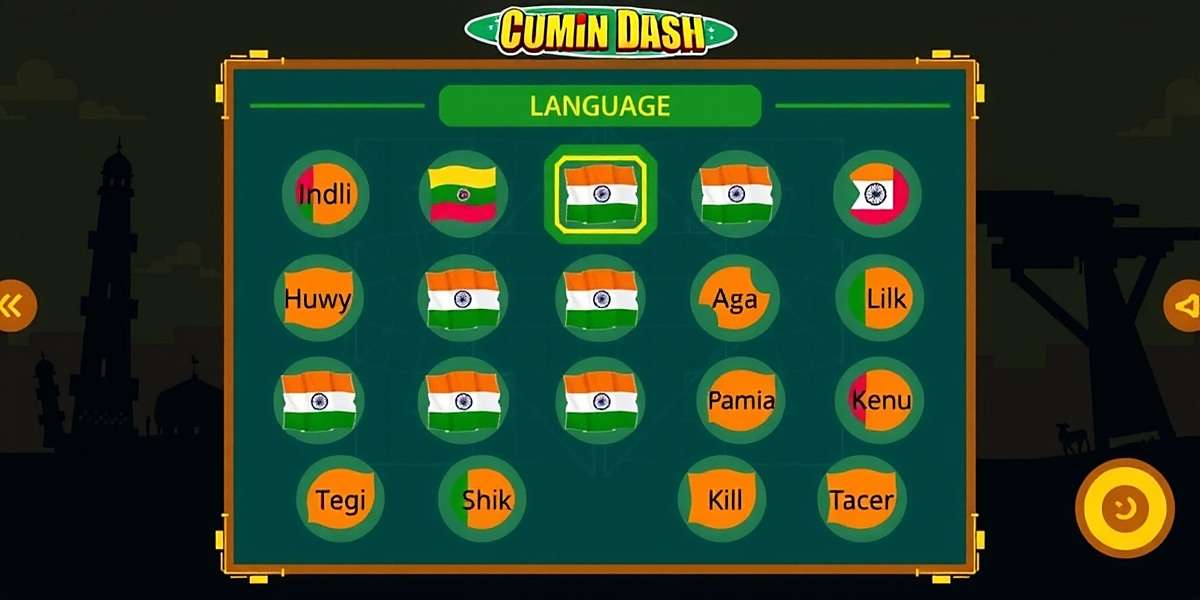 Cumin Dash Deluxe - Regional Language Support Cumin Dash Deluxe language selection screen showing 15 Indian language options
